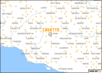 map of Cadette