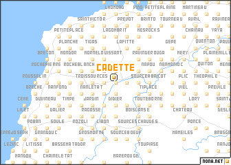 map of Cadette