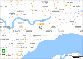 map of Cadé