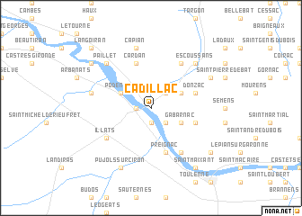 map of Cadillac