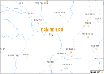 map of Cadingilan