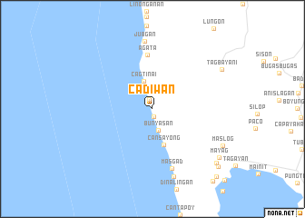 map of Cadiwan