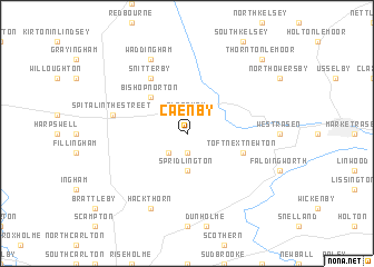 map of Caenby