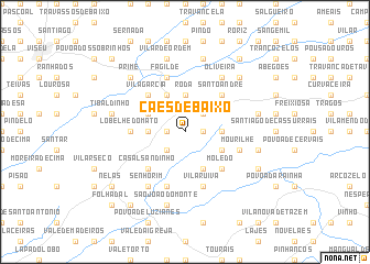 map of Cães de Baixo