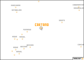 map of Caetano