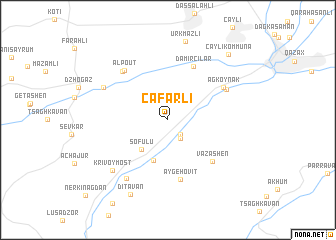 map of Cǝfǝrli