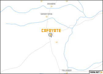 map of Cafayate