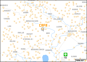 map of Ćafa
