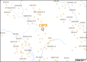 map of Ćafa