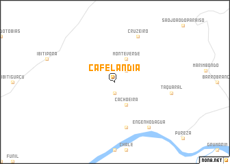 map of Cafelândia