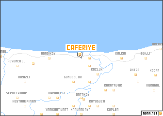 map of Caferiye
