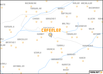 map of Caferler