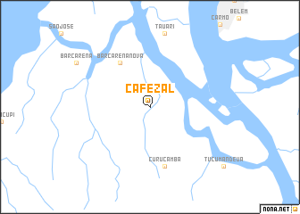 map of Cafèzal