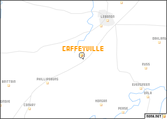 map of Caffeyville