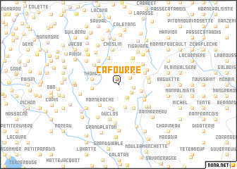 map of Ca Fourré