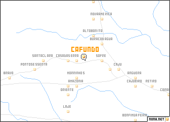 map of Cafundó