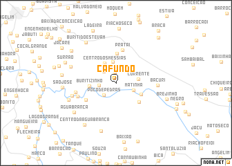 map of Cafundó