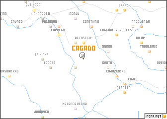 map of Cágado
