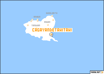 map of Cagayan de Tawi-Tawi