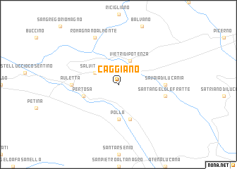 map of Caggiano