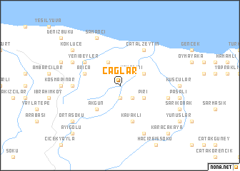 map of Çağlar