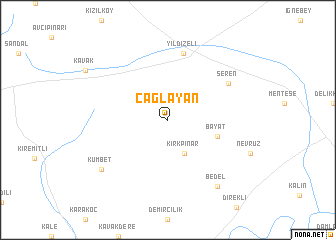 map of Çağlayan