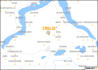 map of Caglio