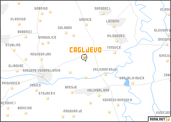 map of Čagljevo