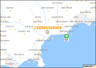 map of Cagnes-sur-Mer