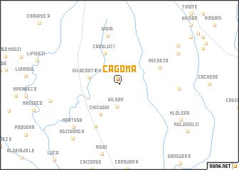 map of Cagoma