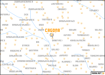 map of Čagona