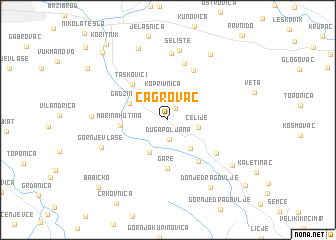 map of Čagrovac