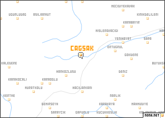 map of Çağşak