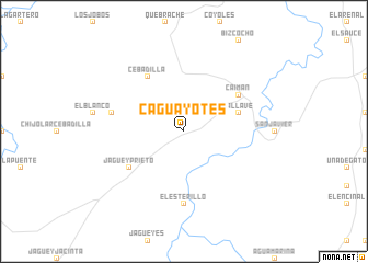 map of Caguayotes
