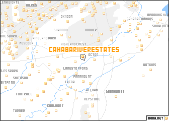 map of Cahaba River Estates