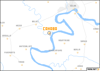 map of Cahaba