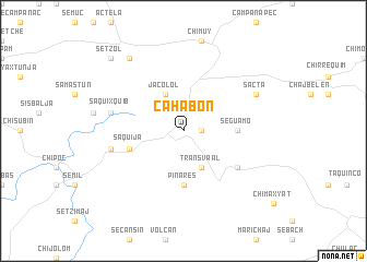 map of Cahabón