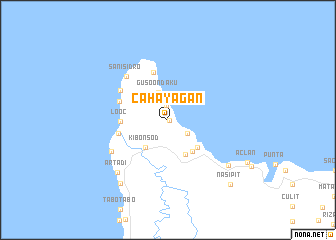 map of Cahayagan