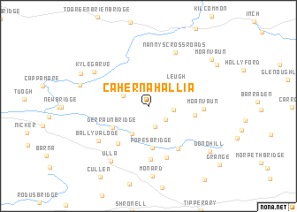 map of Cahernahallia