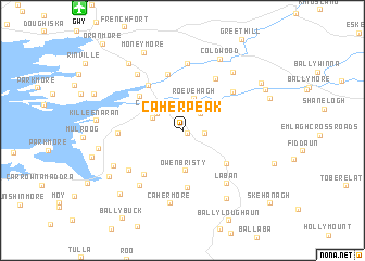 map of Caherpeak