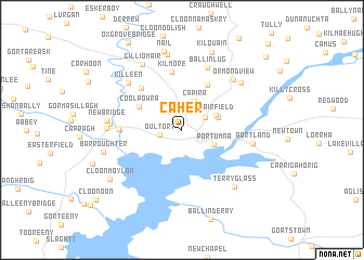 map of Caher