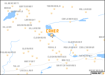 map of Caher