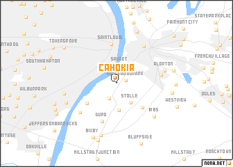 map of Cahokia