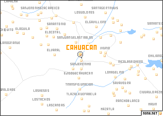 map of Cahuacán