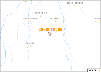 map of Cahuatache
