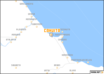 map of Cahuita