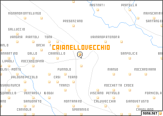 map of Caianello Vecchio