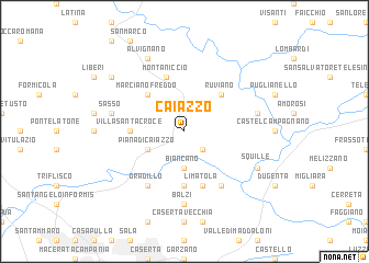 map of Caiazzo