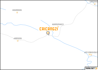 map of Caicangzi