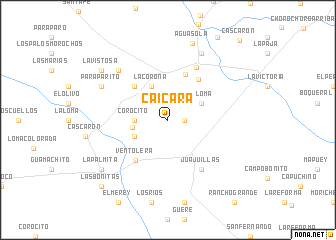 map of Caicara